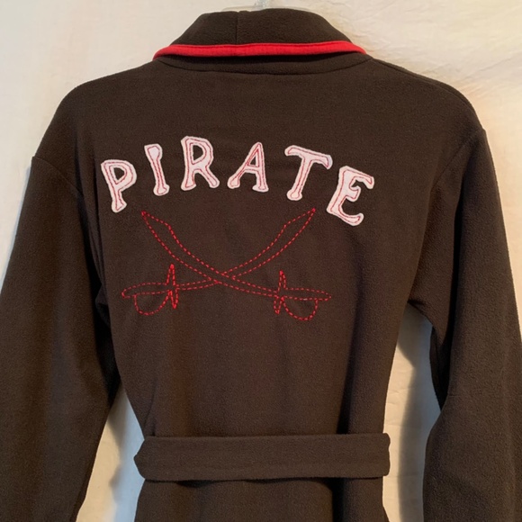 Timbo Dino Pirate Fleece Cotton Lined Robe Youth Size 12 - Picture 8 of 11